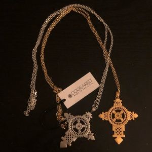 Dogeared large cross necklace